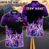 BlueJose Darts Tribal Flame Dartboard Impact Multicolor Options Personalized Name Shirt (4 Colors)