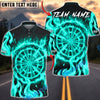 BlueJose Darts Flame Mystic Multicolor Options Personalized Name Shirt (4 Colors)