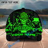 BlueJose  Fishing Reaper Neon Skull  Personalized Cap (8 Colors)