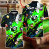 BlueJose Billiards 8-Ball Explosive Fire Effect Personalized Name, Team Name Unisex Shirt (6 Colors)
