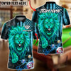 BlueJose Billiards 8 Ball Fire Lion USA Flag Personalized Name, Team Name Unisex Shirt (6 Colors)