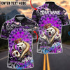 BlueJose Darts Polar Bear King Crown Dartboard Graffiti Multicolor Options Personalized Name Shirt (4 Colors)
