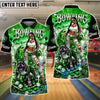 BlueJose Bowling And Pins Diamond Black Girl Pitbull Pink Galaxy Customized Name, Team Name 3D Shirt (6 Colors)