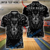 BlueJose Bowling And Pins King Gold Crown Royal Style Customized Name, Team Name 3D Shirt (6 Colors)