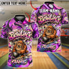 BlueJose Bowling And Pins Graffiti Gorilla BigFoot Street Art Style Customized Name, Team Name 3D Shirt (4 Colors)