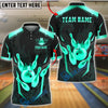 BlueJose Bowling And Pins Luxury Gold Crown Ball Phoenix Design Customized Name, Team Name 3D Shirt (6 Colors)
