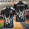 BlueJose Bowling And Pins Luxury Gold Crown Ball Phoenix Design Customized Name, Team Name 3D Shirt (6 Colors)