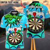 BlueJose Darts Bullseye Target Classic Design Multicolor Options Personalized Name Shirt (4 Colors)