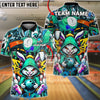 BlueJose Bowling & Pins Bunny Bowling Graffiti Hoodie Style Street Art Customized Name, Team Name 3D Shirt (4 Colors)