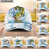 BlueJose Fishing Outdoor Water Splash Compass Graphic Personalized Cap (13 Breeds)