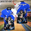 BlueJose Bowling & Pins Savage Gorilla Street Style Strike Customized Name, Team Name 3D Shirt (4 Colors)