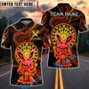 BlueJose Darts Neon Angry Bunny Dartboard Intense Glow Multicolor Options Personalized Name Shirt (4 Colors)
