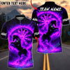 BlueJose Darts Fire Horse Fantasy Multicolor Options Personalized Name Shirt (4 Colors)