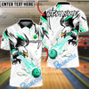 BlueJose Bowling & Pins Eagle Power Strike Dynamic Style  Customized Name, Team Name 3D Shirt (4 Colors)
