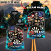 BlueJose Darts Patriotic USA Gorilla 250 Years 1776 2026 Dartboard Target Personalized Name, Team Name Unisex Shirt (4 Colors)