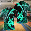 BlueJose Bowling & Pins Royal Crown Luxury Black Gold Customized Name, Team Name 3D Shirt (6 Colors)