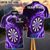 BlueJose Darts Flame Wave Dartboard Personalized Name, Team Name Unisex Shirt (4 Colors)