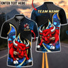 BlueJose Darts Angry Bull Dartboard Fire Power Graphic Personalized Name, Team Name Unisex Shirt (4 Colors)