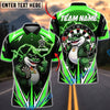 BlueJose Darts Crocodile Team Lightning Personalized Name, Team Name Unisex Shirt (4 Colors)