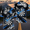 BlueJose Darts Grunge Thunder Personalized Name, Team Name Shirt (4 Colors)