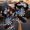 BlueJose Darts Grunge Thunder Personalized Name, Team Name Shirt (4 Colors)