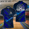 BlueJose Bowling And Pins Lightning Volt Customized Name 3D Shirt ( 6 Colors)