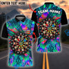 BlueJose Darts Colorful Lightning Multicolor Options Personalized Name Shirt (4 Colors)
