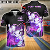 BlueJose Bowling And Pins Galactic Strike Customized Name, Team Name 3D Shirt (4 Colors)