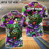 BlueJose Bowling Street Strike Graffiti Skater Style Customized Name, Team Name 3D Shirt (4 Colors)