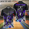 BlueJose Bowling Lane Thunder Dragon Customized Name, Team Name 3D Shirt (4 Colors)