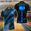 BlueJose Bowling Golden Strike Customized Name, Team Name 3D Shirt (4 Colors)