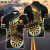 BlueJose Darts King's Crown Design Customized Name, Team Name 3D Shirt (4 Colors)