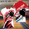 BlueJose Bowling And Pins Dancing Strike Customized Name 3D Shirt (4 Colors)