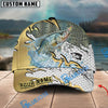 BlueJose Fishing Gold Scale Personalized Cap (13 Breeds)