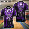 BlueJose Bowling And Pins Skull Dark Alley Kings Customized Name, Team Name 3D Shirt (4 Colors)