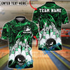 BlueJose Bowling And Pins Angry Ball vs Screaming Pins 2 Customized Name 3D Shirt (4 Colors)