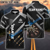 BlueJose Darts Metalic Style Personalized Name, Team Name Shirt (4 Colors)