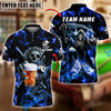 BlueJose Billiards 8-Ball Reaper Skull And Beer Personalized Name Shirt (4 Colors)