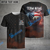 BlueJose Billiards 8 Ball Smoke American Flag Personalized Name, Team Name Shirt