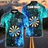 BlueJose Darts Two Sides Flame  Personalized Name, Team Name 3D Shirt (4 Colors)