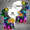 BlueJose Pickleball Rainbow Smoke Personalized Shirt For Kids