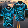 BlueJose Darts Premium Golden Dartboard With Crown Design Customized Name, Team Name 3D Shirt (4 Colors)