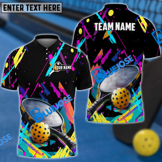 BlueJose Pickleball Graffiti Personalized Name, Team Name Unisex Shirt