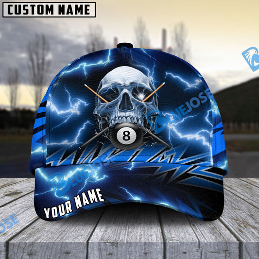 BlueJose Deadly Thunder Skull Personalized Name Cap ( 6 colors)