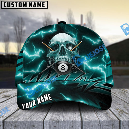 BlueJose Deadly Thunder Skull Personalized Name Cap ( 6 colors)