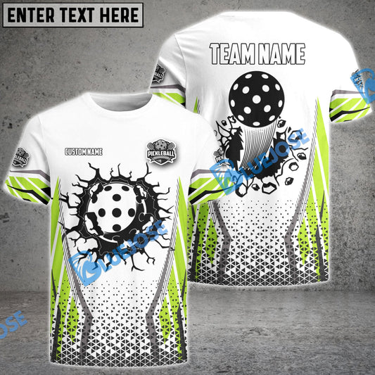 BlueJose Pickleball Colourful Personalized Name, Team Name Unisex Shirt (4 Colors)