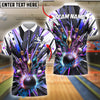 BlueJose Bowling And Pins Magic Bottle Customized Name 3D Shirt (4 Colors)