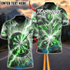 BlueJose Darts Super Thunder Strike Multicolor Options Personalized Name Shirt (6 Colors)