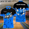 BlueJoses Bowling And Pins Sport Customized Name 3D Shirt ( 6 Colors)