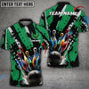 BlueJose Bowling And Pins Eagle Wings Customized Name 3D Shirt ( 6 Colors)